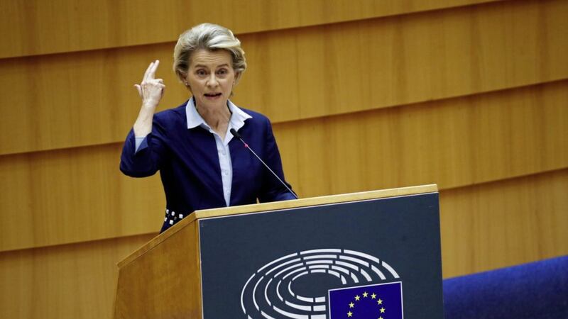 European Commission president Ursula von der Leyen said she hoped the EU would not have to use the measures contained within the agreement. (AP Photo/Francisco Seco).