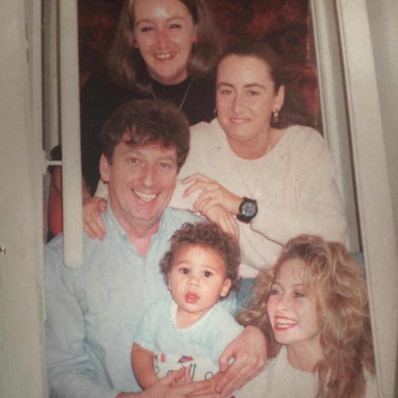 Baby Jay with his mother, grandparents and auntie