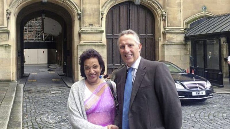 Ian Paisley jnr tweeted a photograph of him with the Sri Lankan High Commissioner Amari Wijewardene 