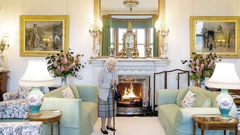 Queen Elizabeth at Balmoral just before meeting the new prime minister Liz Truss earlier this week