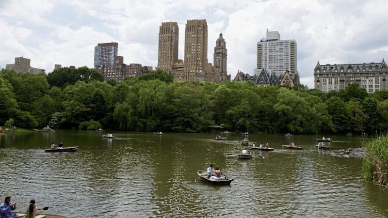 Central Park and a man with a mouthful of Snickers &ndash; what more could a woman ask for? 
