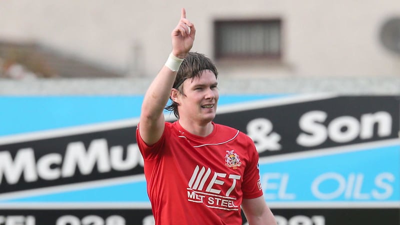 Former Portadown player Peter McMahon, whose contract has cost the club a 12-point deduction. 