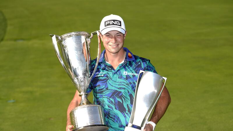 Viktor Hovland got his hands on the Tour Championship and FedEx Cup in America at the end of last month and he could be collecting more silverware on this side of the Atlantic at the BMW PGA Championship at Wentworth come Sunday evening Picture by AP