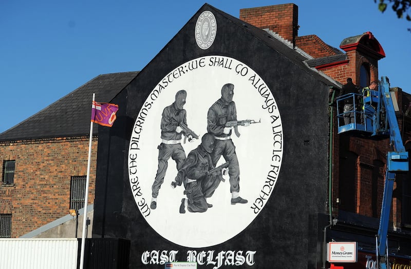 An East Belfast UVF mural