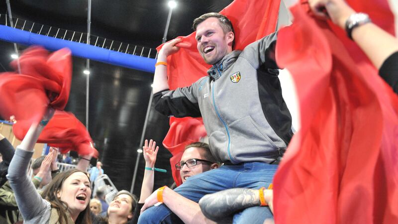 In pulling off one shock in west Belfast, did Gerry Carroll hint at another in his Antrim choice of attire, or is that suggestion just a red rag to the Gaelic footballing bulls of Ulster? &nbsp;