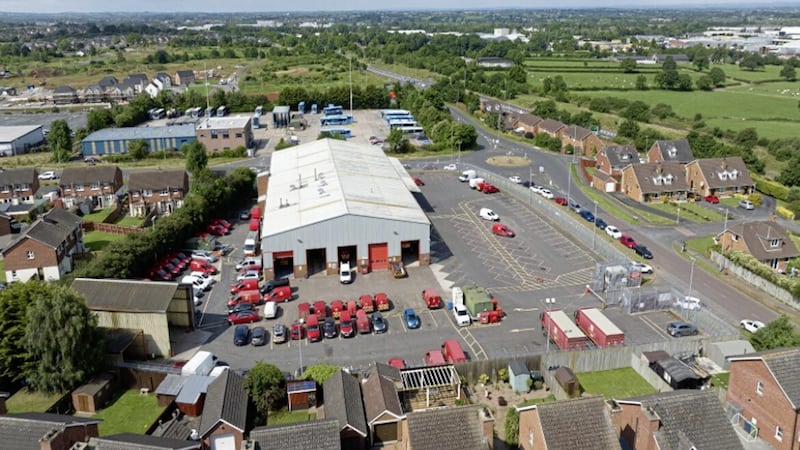 The Royal Mail sorting office at 2 Balteagh Road in Craigavon 