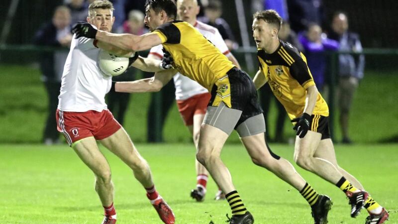 Lamh Dhearg and Portglenone needed three games to determine who would reach this season&#39;s Antrim final 