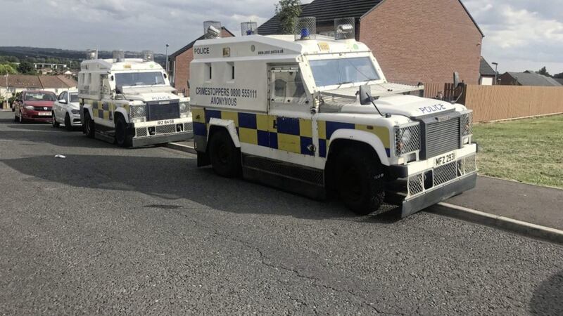 Officers from the Paramilitary Crime Task Force searched a property in west Belfast yesterday