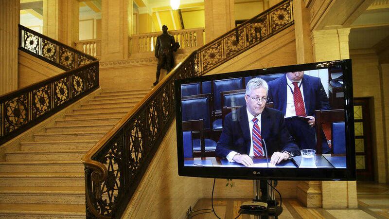 Former DUP leader Peter Robinson was among those quizzed by the Stormont committee. Picture buy Hugh Russell 