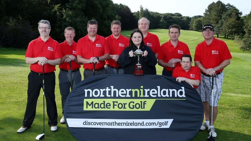 The victorious Northern Ireland team at the Writer Cup 