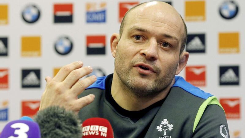 Ireland captain Rory Best at a media conference outside Paris. Picture by Michel Euler, Associated Press 