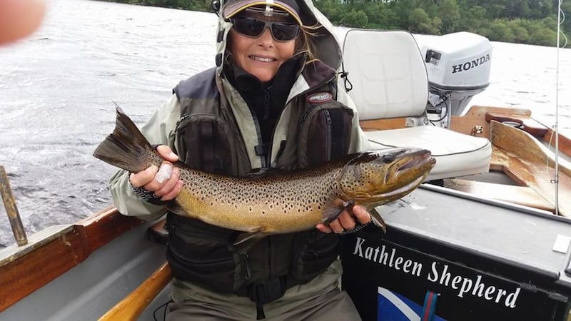 Fish of the week, an 8lb brown trout, was caught and released by Scotland&rsquo;s Kathleen Sheppard