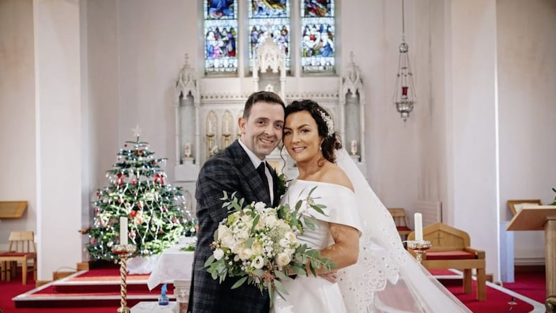 The wedding of Aileen and Liam Kerrigan, which took place in Bellaghy in Co Derry on December 12, 2020, is to be featured on The Irish Wedding on RTE One on Monday at 9.35pm 