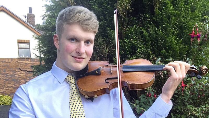 18-year-old Jamie Howe, new leader of the Ulster Youth Orchestra 