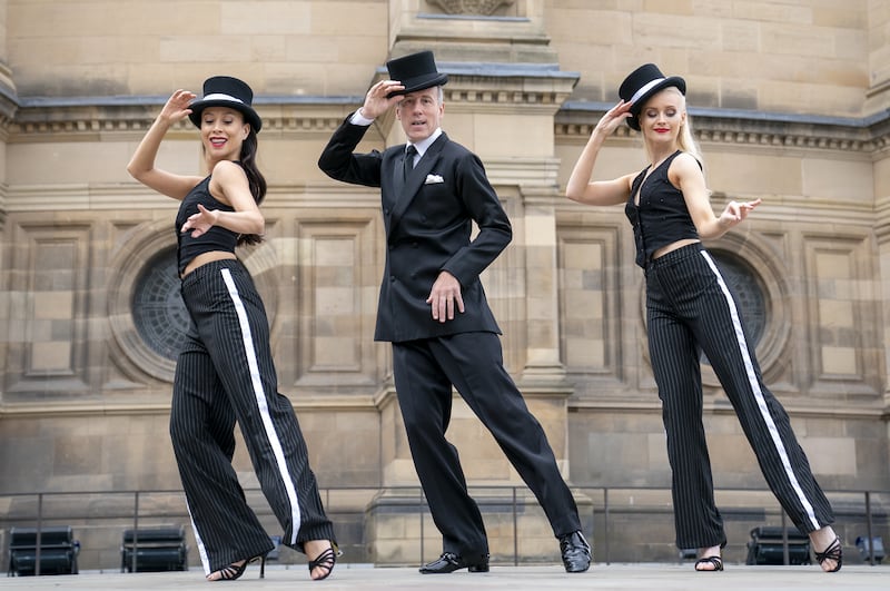 Strictly Come Dancing judge Anton Du Beke with dancers Kelly Chow, left, and Rosie Ward at last year’s Edinburgh Festival Fringe