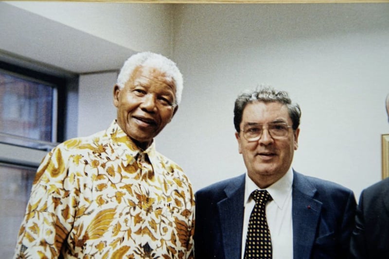 John Hume and Nelson Mandela  