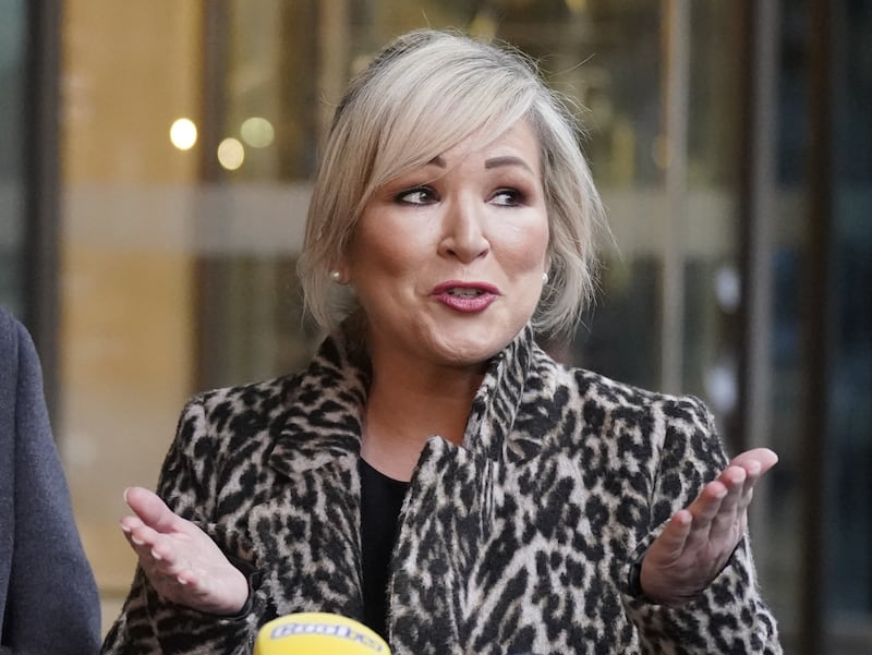 Sinn Fein vice-president Michelle O’Neill is poised to become first minister at Stormont