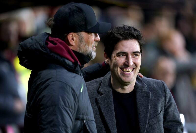 Bournemouth manager Andoni Iraola (right) saw his side beaten at home