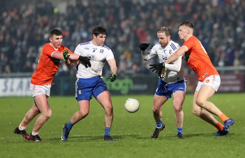 The tie of the first weekend in the top flight is Monaghan versus Armagh.  Farney boss Vinny Corey will be looking to get his tenure off to a good start with a result and it would not surprise me should this end in a draw.