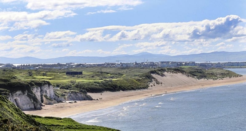 The course at Royal Portrush Golf Club above White Rocks beach. Picture by Margaret McLaughlin