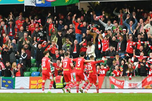 The Hales, Chrissy Curran, Joe Gormley, Jim Magilton - immortalised forever in Cliftonville folklore