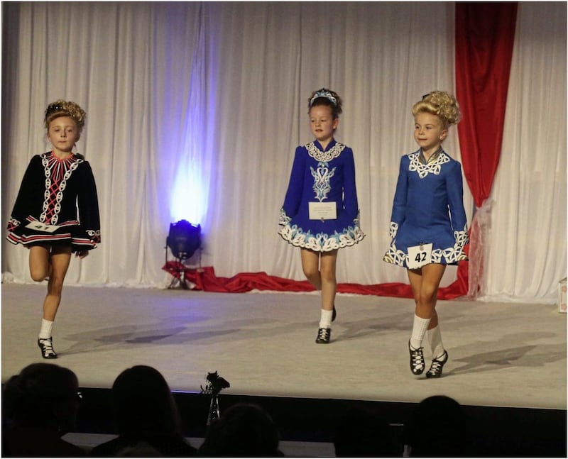 Dancers perform at the Ulster Irish Dancing Championships. Picture by Hugh Russell 