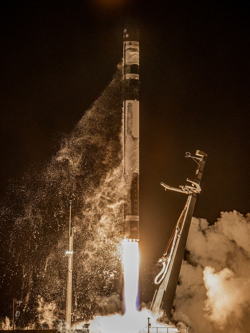 The launch of Rocket Lab's Electron rocket in New Zealand