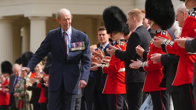 The 88-year-old royal paid tribute to the Guardsmen’s ‘bravery, selfless courage and devotion to duty’
