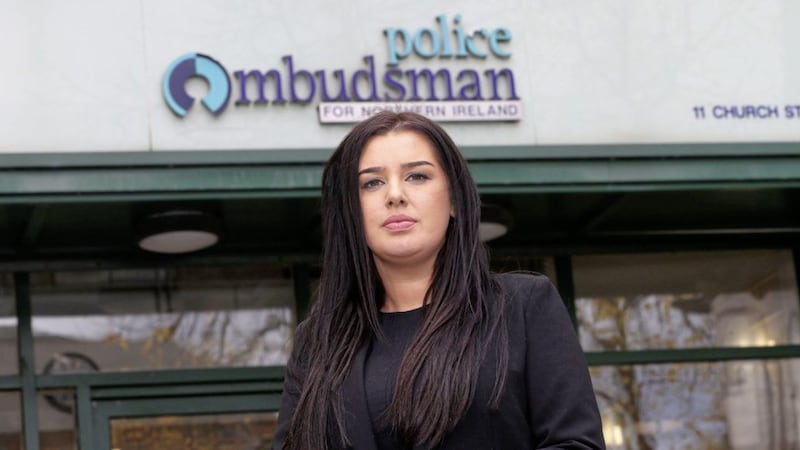 Sunday World journalist Patricia Devlin outside the Police Ombudsman office in Belfast. Picture by Mal McCann 