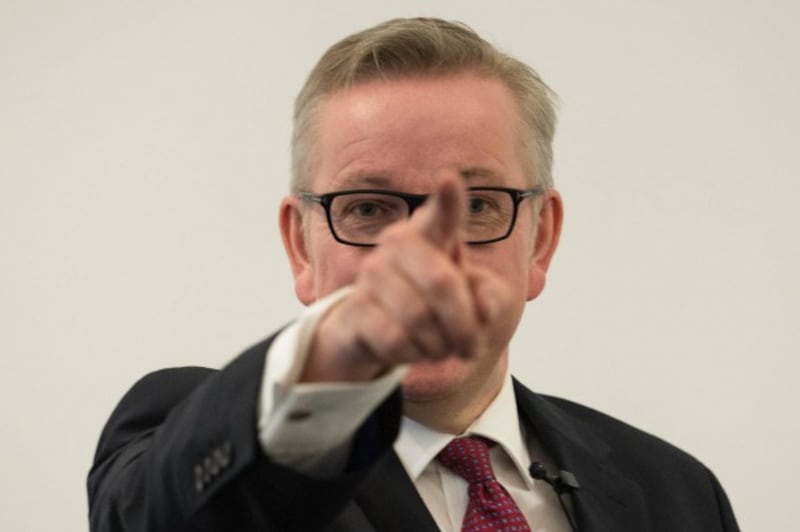 Michael Gove speaking at the Policy Exchange in London
