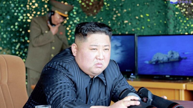 North Korean leader Kim Jong Un. Picture by Korean Central News Agency/Korea News Service via AP