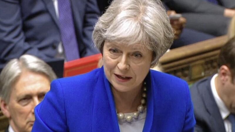 British Prime Minister Theresa May said there must be no hard border after Brexit. Picture by Press Association 