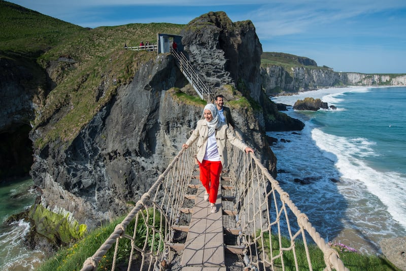 Test your head for heights at Carrick-a-Rede Rope Bridge&nbsp;