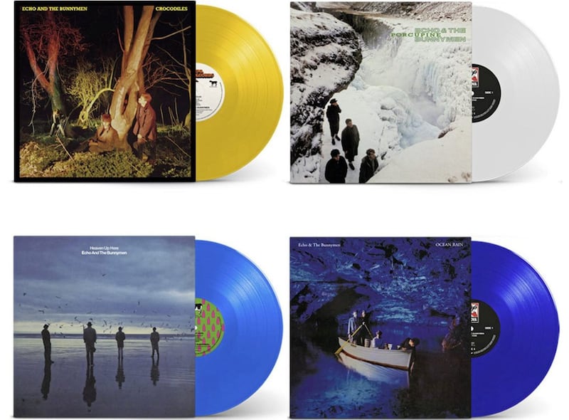 Crocodiles, Heaven Up Here, Porcupine and Ocean Rain are re-released today on vinyl 