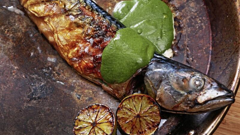 Niall McKenna&#39;s grilled mackerel with green sauce 