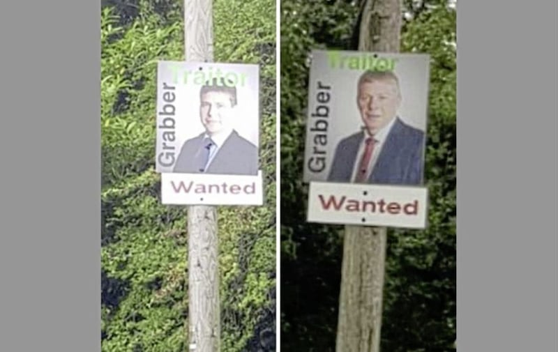 Posters erected at Derrylin and Ballyconnell in September 2018 