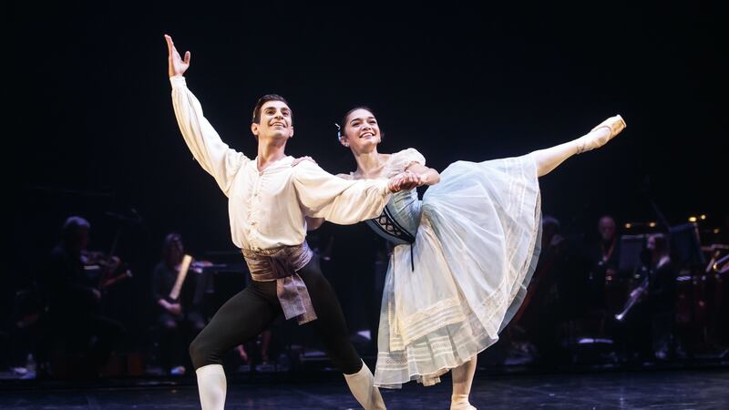 Northern Ballet dancers returned to the stage for the first time in seven months in front of a socially distanced audience in Leeds.
