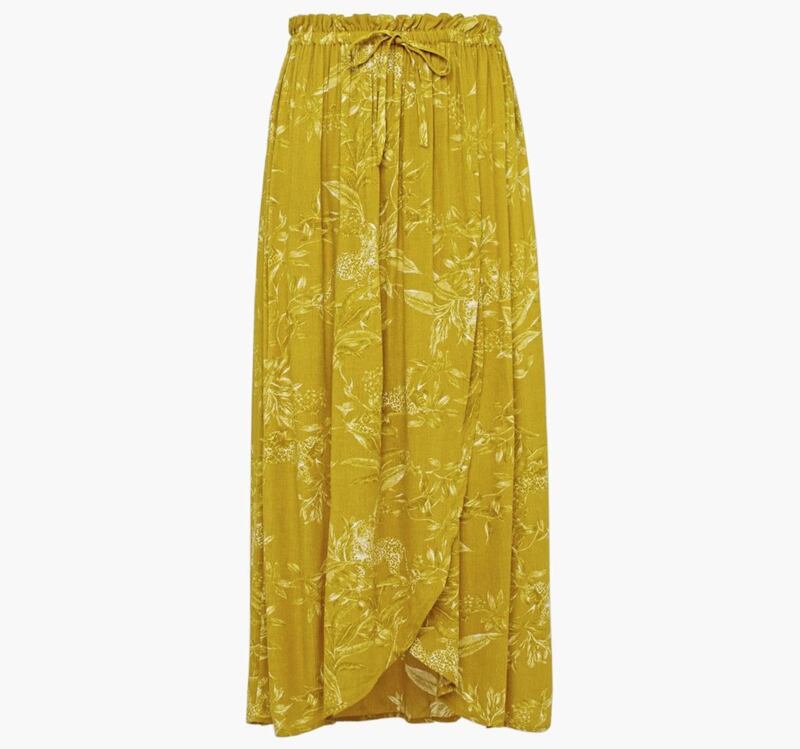 Principles Yellow Jungle Print Midi Skirt, &pound;25 (&euro;38), available from Debenhams