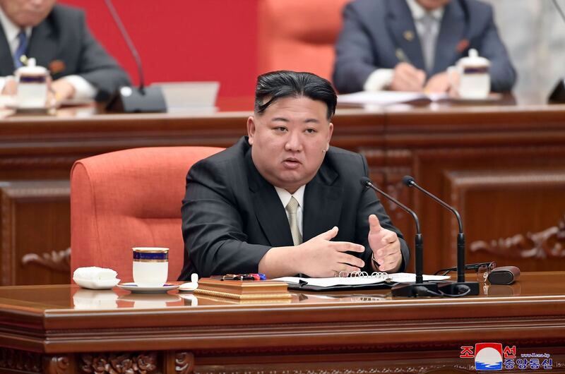 Kim Jong Un has been focusing on modernising his nuclear arsenal since his diplomacy with then-US president Donald Trump broke down in 2019 (Korean Central News Agency/Korea News Service/AP)