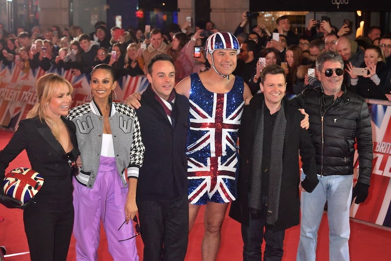 Amanda Holden, Alesha Dixon, Anthony McPartlin, David Walliams, Declan Donnelly and Simon Cowell at a photo call for Britain’s Got Talent 