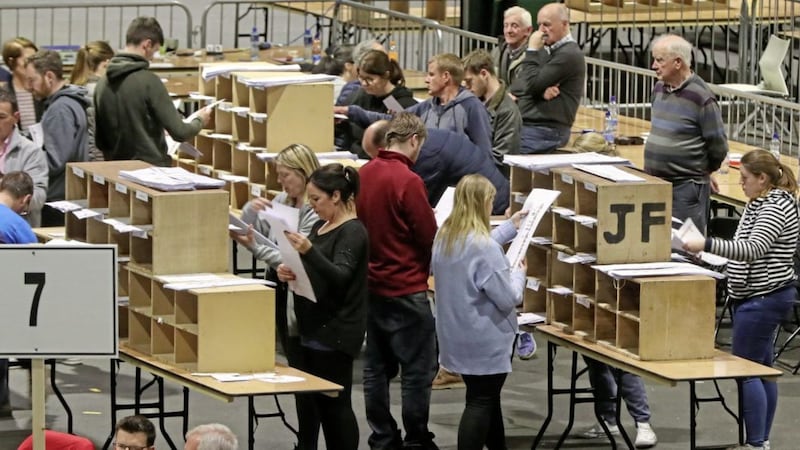 Counting of votes in the Dublin Constituency of the European Elections continues at the RDS in Dublin, Ireland. Picture by Niall Carson/PA Wire 