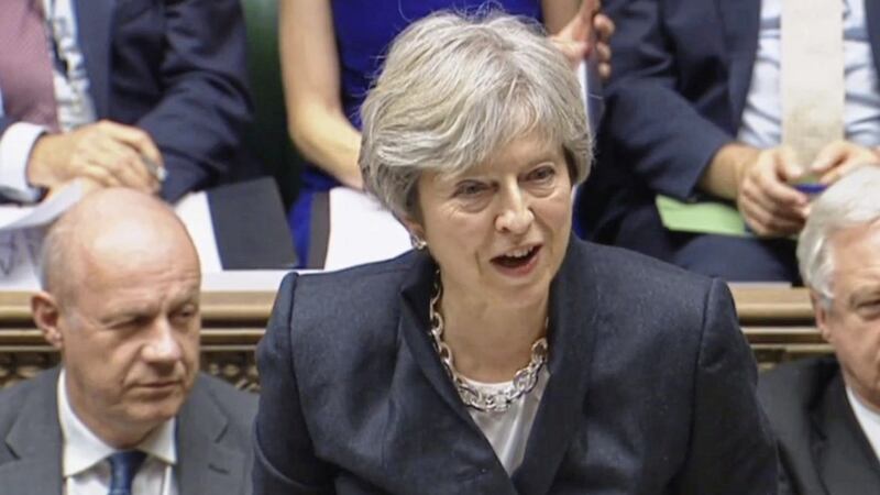 Prime Minister Theresa May updates MPs in the House of Commons on the Brexit negotiations. Picture by Press Association 
