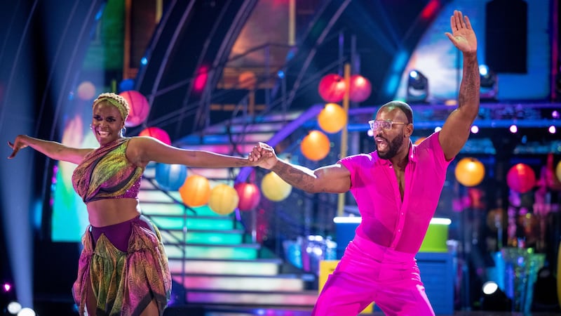 He is partnered with Oti Mabuse in the BBC celebrity dancing competition.
