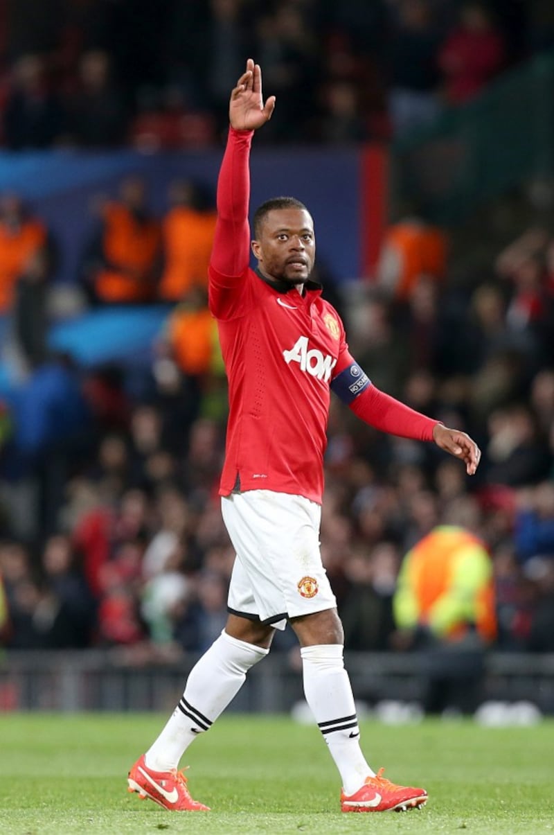Evra in a United shirt