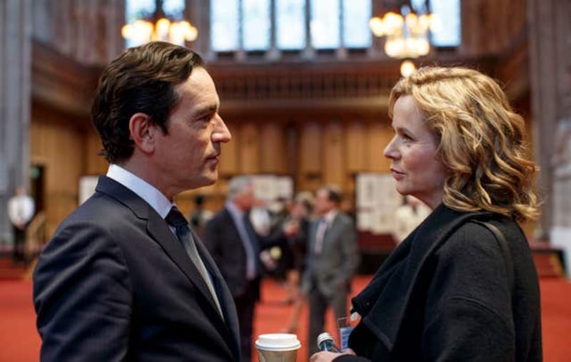 Ben Chaplin as Costley and Emily Watson as Yvonne Carmichael in the BBC1 drama Apple Tree Yard (Nick Briggs/BBC)