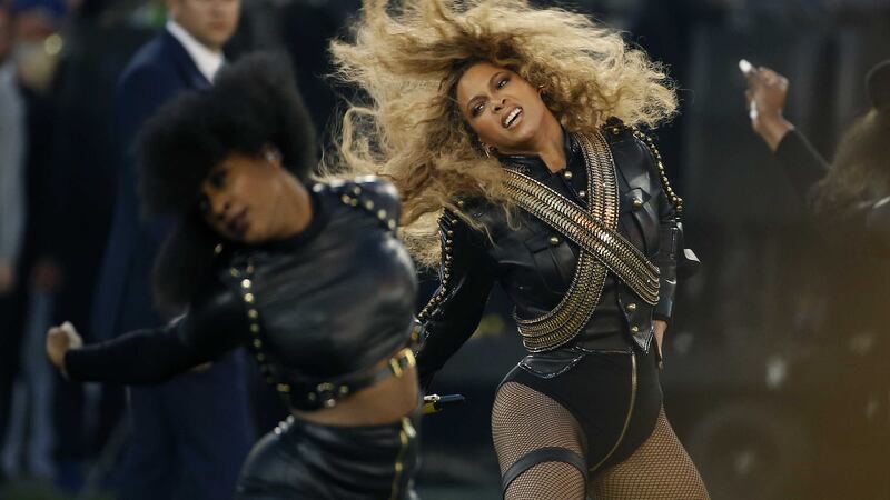 Beyonce performs during half-time at the NFL Super Bowl 50 game in California last Sunday<br />Picture by PA&nbsp;