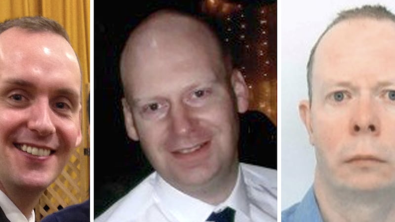 (l to r) Joe Ritchie-Bennett, James Furlong and David Wails died in the Reading terror attacks