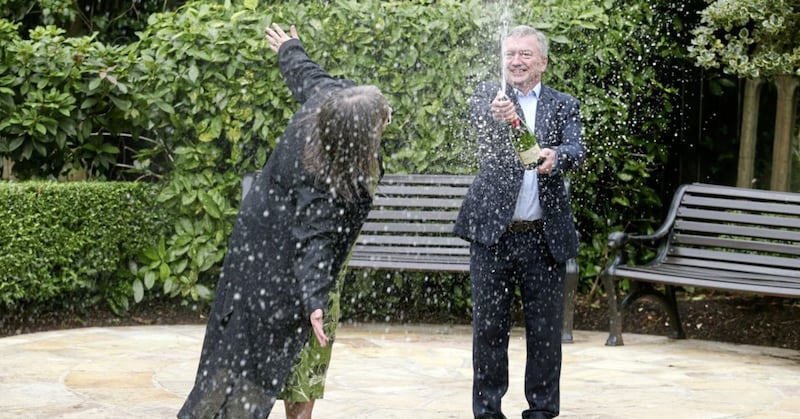 Frances and Patrick Connolly matched the winning numbers in the New Year&#39;s Day EuroMillions draw. Picture by Mal McCann 