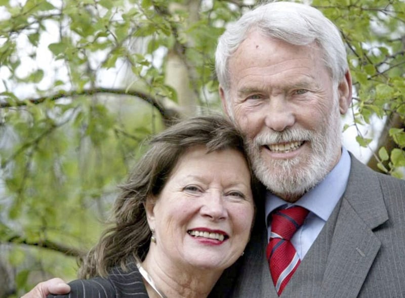 Francie Brolly with his wife Anne, who he was married to for 51 years 