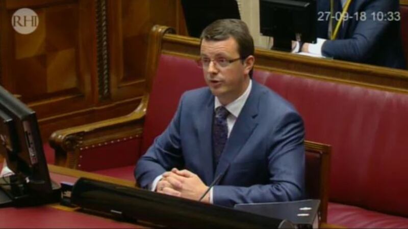 &nbsp;Former DUP special adviser Stephen Brimstone is giving evidence to the RHI inquiry again today